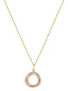 OR ÉCLAT Złota zawieszka "Cercle Trio" rozmiar: onesize. Żółte zawieszki OR ÉCLAT, z cyrkonią, złote. Za 556,99 zł.