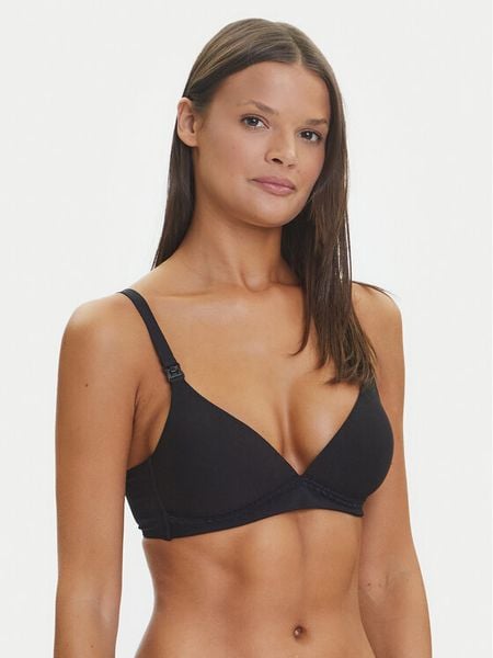 Ysabel Mora Biustonosz do karmienia 10078 Czarny. Czarne biustonosze ysabel mora, bez wzorów, z bawełny. Za 99,99 zł.