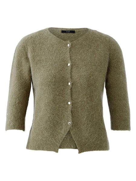 Oui Kardigan w kolorze khaki rozmiar: 44. Brązowe kardigany Oui, z wełny. Za 229,95 zł.
