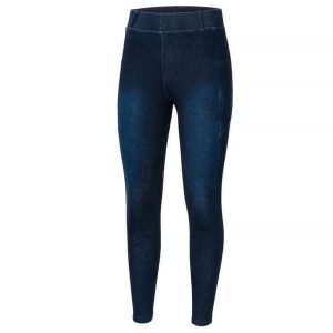 Legginsy jeździeckie damskie Start ChelseaDenim jeansowe, z pełnym lejem. Niebieskie legginsy START, bez wzorów, z jeansu, z podwyższonym stanem. Za 233,99 zł.