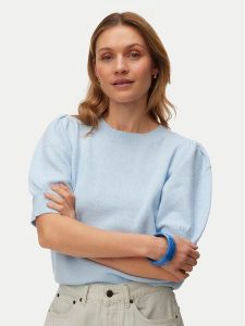 Vero Moda Sweter Doffy 10278313 Błękitny Regular Fit. Niebieskie swetry klasyczne Vero Moda, l, z syntetyku, bez kołnierzyka. Za 109,99 zł.