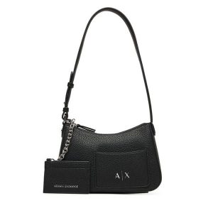Torebka Armani Exchange. Czarne torebki klasyczne Armani Exchange, bez wzorów, bez dodatków. Za 519,99 zł.