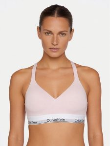 Calvin Klein Underwear Biustonosz braletka LV00QF8500 Różowy. Czerwone biustonosze Calvin Klein Underwear, bez wzorów, z bawełny. Za 199,99 zł.