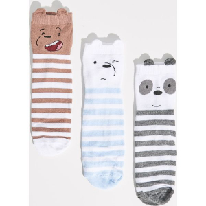 Skarpetki We bare bears - Wielobarwn. Szare skarpetki marki Sinsay. Za 19,99 zł.
