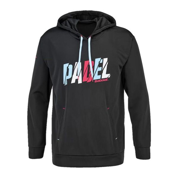 Babolat Hood Sweat Sweatshirt. Czarne kurtki BABOLAT, bez wzorów, bez kaptura. W wyprzedaży za 199,60 zł.