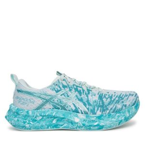 Buty do biegania Asics. Niebieskie buty sportowe ASICS, bez wzorów, bez zapięcia, do biegania. Za 489,99 zł.