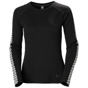 Bluza damska Helly Hansen lifa active stripe crew. Czarne bluzy Helly Hansen, l, bez wzorów, bez kaptura. Za 263,50 zł.