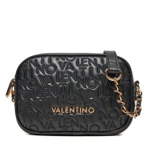 Torebka Valentino. Czarne listonoszki Valentino, bez wzorów, bez dodatków. Za 309,99 zł.