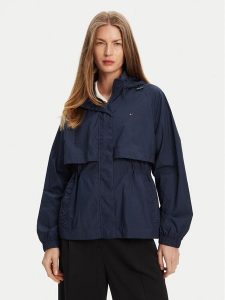 Tommy Hilfiger Wiatrówka WW0WW46444 Granatowy Relaxed Fit. Niebieskie kurtki TOMMY HILFIGER, s, bez wzorów, z syntetyku, bez kaptura. Za 577,99 zł.
