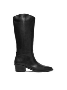 Vagabond Shoemakers Kozaki Kelsey 5810-001-20 Czarny. Czarne kozaki Vagabond Shoemakers, bez wzorów, ze skóry, bez obcasa, na płaskiej podeszwie, bez zapięcia. Za 779,99 zł.