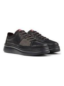 Camper Skórzane sneakersy w kolorze czarno-brązowym rozmiar: 41. Brązowe trampki Camper, bez wzorów, ze skóry, bez zapięcia. Za 410,94 zł.