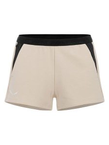 Salewa Szorty funkcyjne w kolorze beżowo-czarnym rozmiar: 42. Brązowe spodenki sportowe Salewa, bez wzorów, z podwyższonym stanem, outdoorowe. Za 166,88 zł.