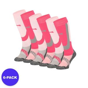 Skarpety narciarskie dla dorosłych unisex 6 par. Czerwone skarpetki XTREME, bez wzorów, z materiału. W wyprzedaży za 293,45 zł.