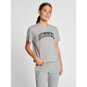 Koszulka damska Hummel Ic Gill Loose. Szare bluzki Hummel, xs, bez wzorów, sportowe, bez kołnierzyka, bez ramiączek. Za 121,50 zł.