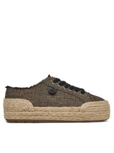 EMU Australia Espadryle Ellery 2.0 W13065 Czarny. Czarne espadryle EMU Australia, bez wzorów, z materiału, bez obcasa. Za 409,99 zł.