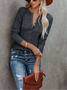 Milan Kiss Koszulka w kolorze antracytowym rozmiar: S. Czarne bluzki Milan Kiss, s, bez wzorów, bez kołnierzyka, bez ramiączek. Za 126,99 zł.