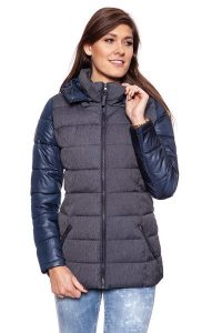 DAMSKA KURTKA ZIMOWA TOM TAILOR MATERIAL MIX JACKET 3521685.00.71 COL. 6012. Szare kurtki Tom Tailor, na zimę, l, bez wzorów, z materiału, z kapturem. W wyprzedaży za 99,99 zł.