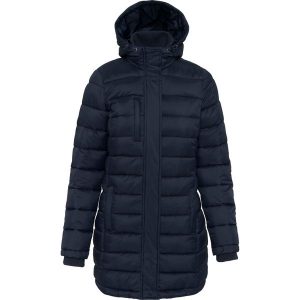 Kurtka parka damska lekka z kapturem Kariban. Niebieskie kurtki KARIBAN, na zimę, bez wzorów, z kapturem. Za 375,50 zł.