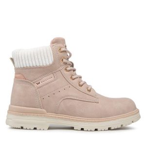 Trapery Whistler. Czerwone buty zimowe WHISTLER, bez obcasa, bez zapięcia. Za 269,99 zł.