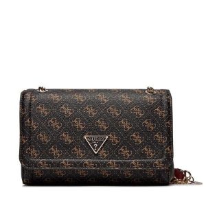 Torebka Guess. Brązowe torebki klasyczne Guess, z aplikacjami, bez dodatków. Za 299,99 zł.