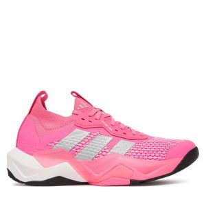 Buty na siłownię adidas. Czerwone buty sportowe ADIDAS, bez wzorów, bez zapięcia, na fitness i siłownię. Za 486,99 zł.