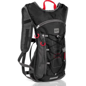 Plecak rowerowy Spokey FUJI z odblaskami i miejscem na bukłak. Czarne plecaki Spokey. W wyprzedaży za 64,99 zł.