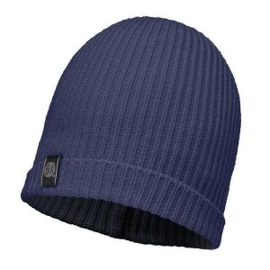 Czapka dla dorosłych Buff Knitted Basic. Niebieskie czapki Buff, bez wzorów, sportowe. Za 97,90 zł.