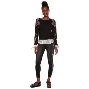 Desigual Sweter Damski Jers Travis, Xs, Czarny. Swetry klasyczne marki Desigual. Za 349,00 zł.