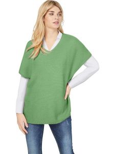 Heine Sweter w kolorze zielonym rozmiar: 44. Zielone swetry oversize Heine, bez wzorów, ze splotem, bez ramiączek. Za 60,99 zł.