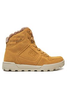 DC Shoes Trzewiki Manteca 4 Boot ADJB100012-WE9 Brązowy. Brązowe botki DC Shoes, bez wzorów, ze skóry, bez obcasa, na płaskiej podeszwie, bez zapięcia. Za 419,99 zł.