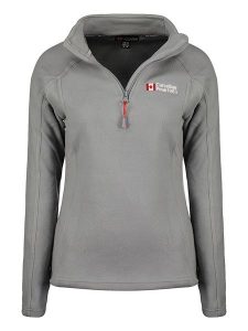 Canadian Peak Bluza polarowa "Tugeak" w kolorze jasnoszarym rozmiar: L. Szare bluzy Canadian Peak, l, bez wzorów, z polaru, bez kaptura. Za 79,03 zł.