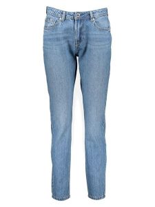 Pepe Jeans Dżinsy "Violet" - Tapered fit - w kolorze niebieskim rozmiar: W26/L30. Niebieskie jeansy Pepe Jeans, z aplikacjami, z bawełny, z podwyższonym stanem. Za 179,22 zł.