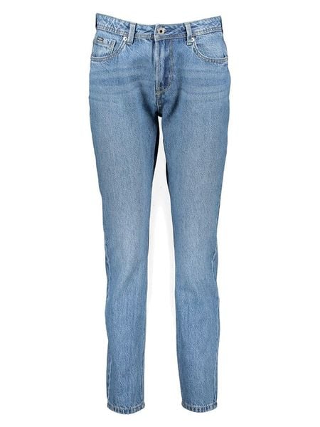Pepe Jeans Dżinsy "Violet" - Tapered fit - w kolorze niebieskim rozmiar: W26/L30. Niebieskie jeansy Pepe Jeans, z aplikacjami, z bawełny, z podwyższonym stanem. Za 230,45 zł.