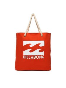 Billabong Torebka BLB-B-001-07 Pomarańczowy. Brązowe shopper bag Billabong, bez wzorów, z materiału, bez dodatków. Za 99,99 zł.