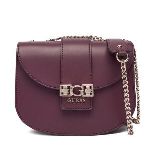 Torebka Guess. Fioletowe torebki klasyczne Guess, z aplikacjami, bez dodatków. Za 589,99 zł.