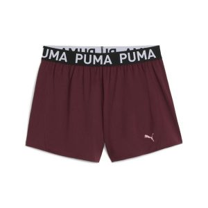 Damskie szorty z dzianiny 3" PUMA STRONG PUMA. Czerwone szorty Puma, bez wzorów, z dzianiny, sportowe. Za 129,00 zł.