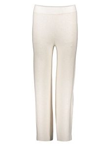 Copenhagen Studios Spodnie w kolorze kremowym rozmiar: 40. Brązowe spodnie z wysokim stanem Copenhagen Studios, bez wzorów, z materiału, z podwyższonym stanem. Za 63,45 zł.