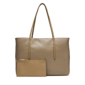 Torebka Calvin Klein. Brązowe shopper bag Calvin Klein, bez wzorów, bez dodatków. Za 649,99 zł.