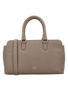 Charm Skórzana torebka w kolorze szarobrązowym - 31 x 19 x 9 cm rozmiar: onesize. Brązowe torebki klasyczne Charm, bez wzorów, z materiału, przez ramię, bez dodatków. Za 370,71 zł.