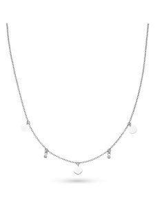 S.Oliver Naszyjnik z elementami ozdobnymi - dł. 47 cm rozmiar: onesize. Szare naszyjniki s.Oliver, z cyrkonią, ze stali. Za 86,99 zł.