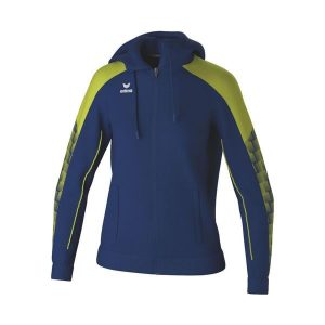 Damska bluza dresowa z kapturem Erima Evo Star. Niebieskie bluzy Erima, bez wzorów, z dresówki, z kapturem. W wyprzedaży za 176,00 zł.