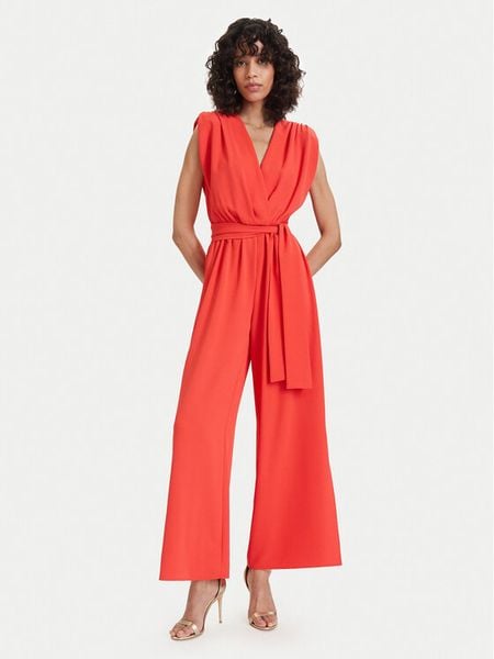 ACCESS FASHION Kombinezon 63-5501-183 Koralowy Regular Fit. Pomarańczowe kombinezony ACCESS FASHION, xs, bez wzorów, z syntetyku, bez kołnierzyka, bez ramiączek. Za 461,99 zł.