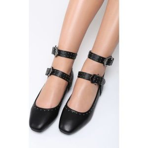 Czarne Balerinki Street Kings. Balerinki marki Born2be. Za 39,99 zł.
