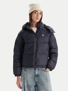 Calvin Klein Jeans Kurtka puchowa Essential LV047D501G Granatowy Relaxed Fit. Niebieskie kurtki Calvin Klein Jeans, xl, bez wzorów, z jeansu, bez kaptura. Za 599,99 zł.