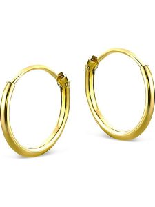 Revoni Złote kolczyki-kreole rozmiar: onesize. Żółte kolczyki Revoni, złote. Za 232,23 zł.