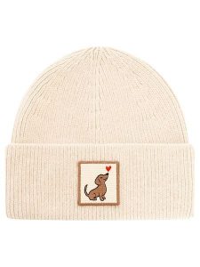 Zwillingsherz Czapka "Dachshund" w kolorze beżowym rozmiar: onesize. Brązowe czapki Zwillingsherz, bez wzorów, z materiału. Za 134,95 zł.