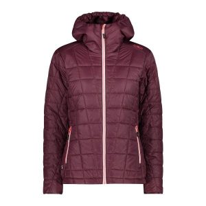 Damska kurtka z kapturem CMP Unlimitech. Brązowe kurtki CMP, bez wzorów, z puchu, z kapturem. W wyprzedaży za 493,00 zł.