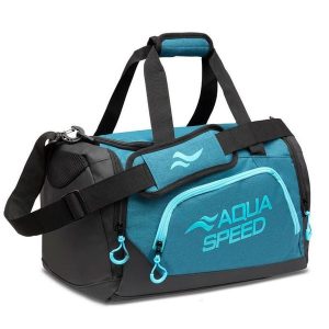 Mała torba sportowa na basen Aqua Speed. Czarne torby podróżne i sportowe Aqua-Speed, bez wzorów, małe. Za 119,99 zł.