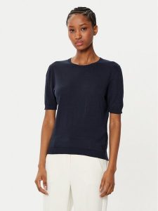 Weekend Max Mara Sweter Zibetto 2515361041 Granatowy Regular Fit. Niebieskie swetry klasyczne Weekend Max Mara, xs, z bawełny, bez kołnierzyka. Za 469,99 zł.
