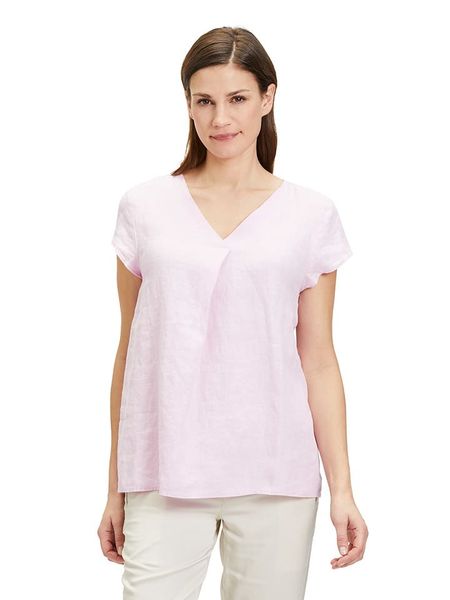 CARTOON Lniana bluzka w kolorze jasnoróżowym rozmiar: 36. Różowe bluzki Cartoon, bez wzorów, ze lnu, bez kołnierzyka, bez ramiączek. Za 61,17 zł.